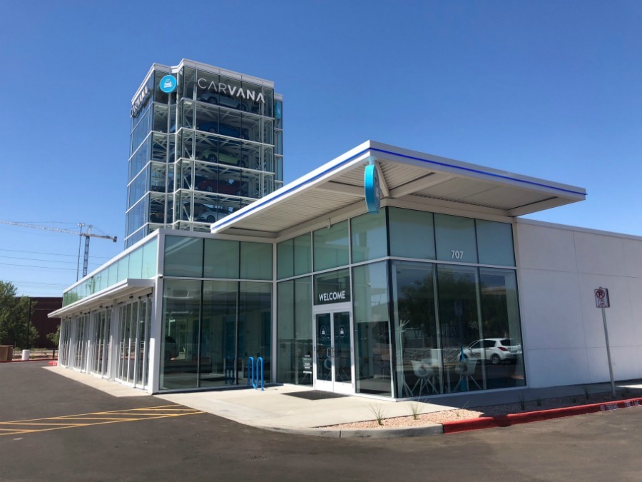 Car vending machine Take a tour of Carvana's 9story car vending